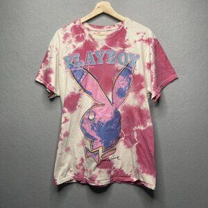 Playboy Magazine Official Bunny Logo Andy Warhol 1986 PinkT-Shirt Men's L